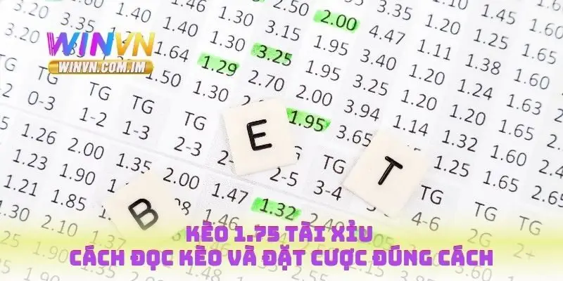 Kèo 1.75 tài xỉu